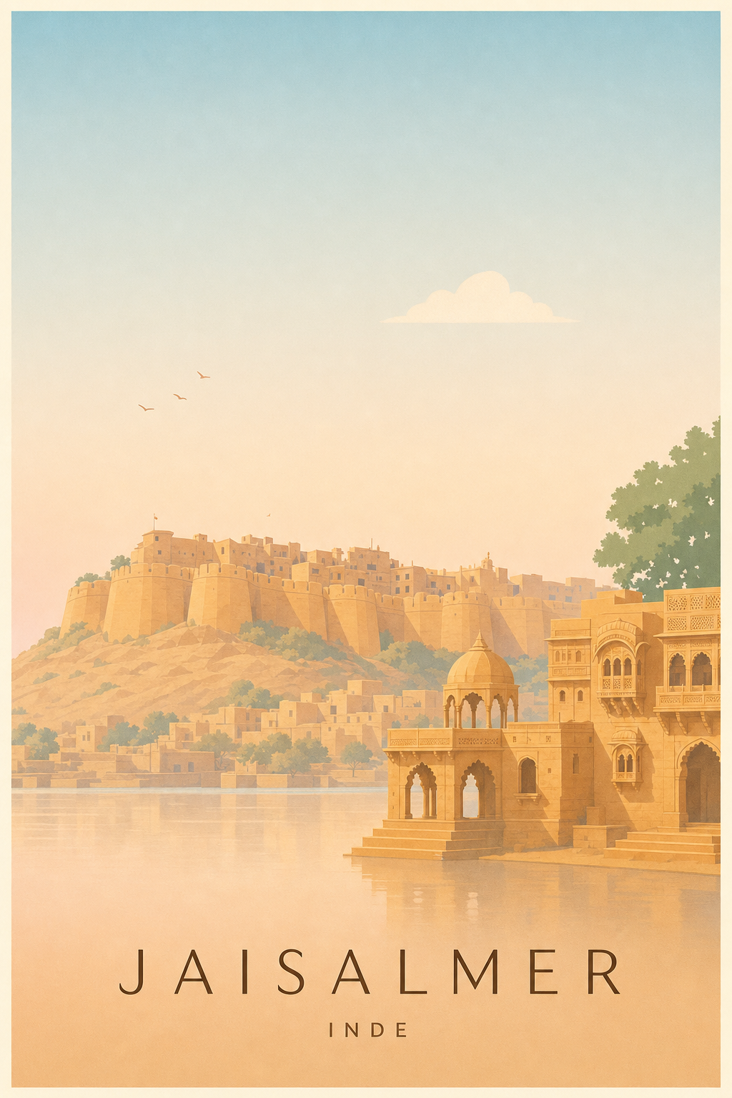Affiche de Jaisalmer - Poster Calme