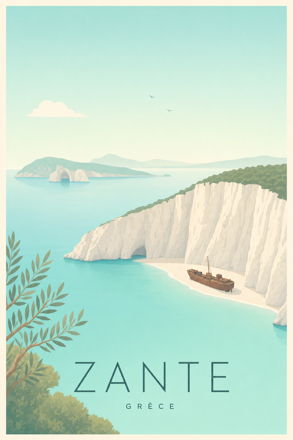 Affiche de Zante - Poster Calme
