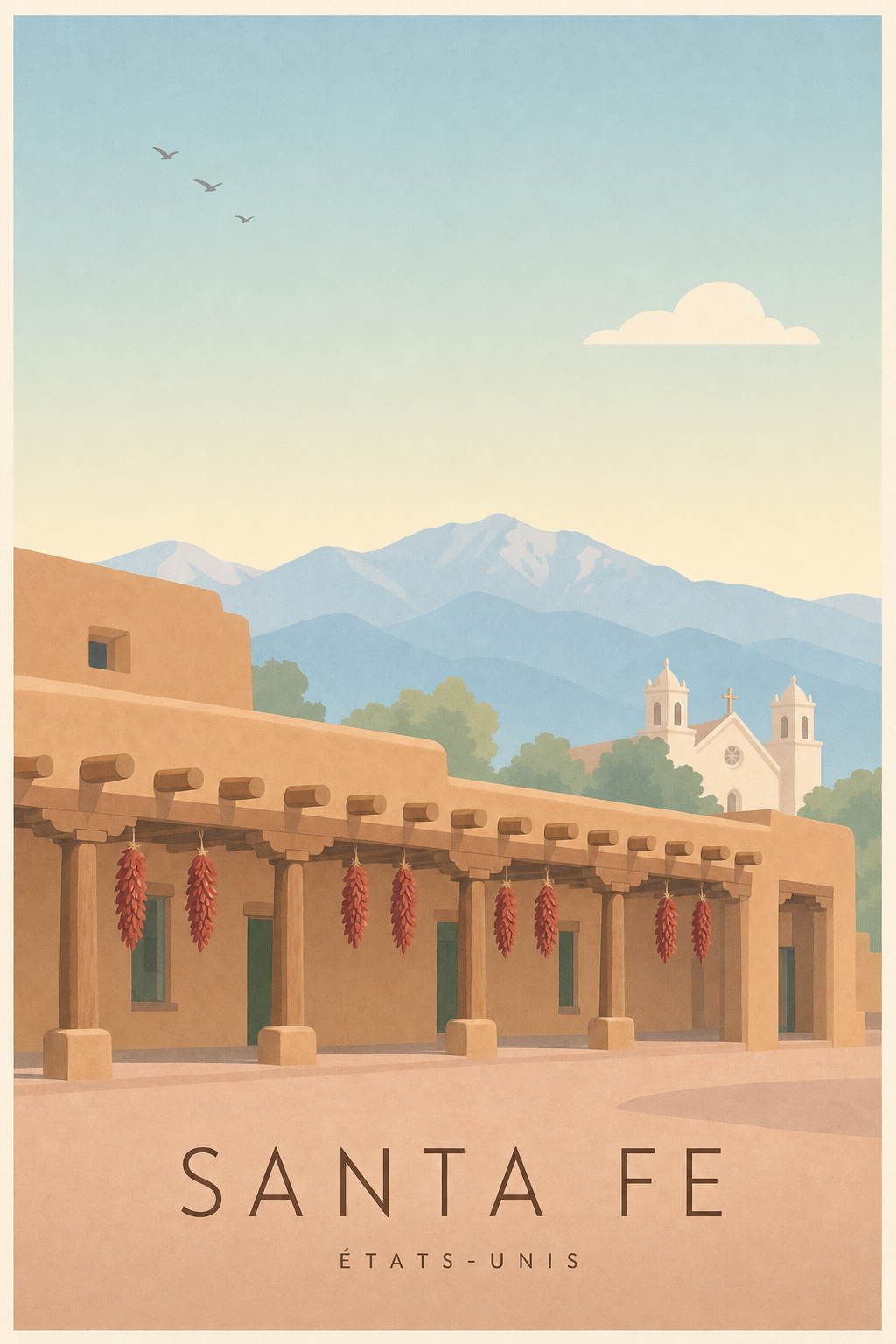 Affiche de Santa Fe - Poster Calme
