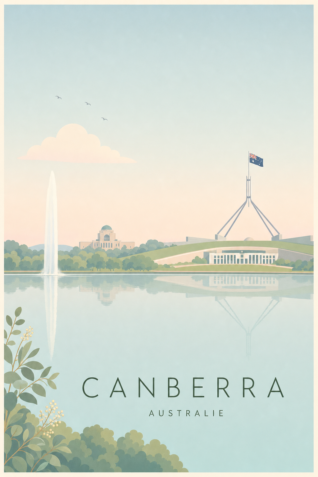 Affiche de Canberra - Poster Calme