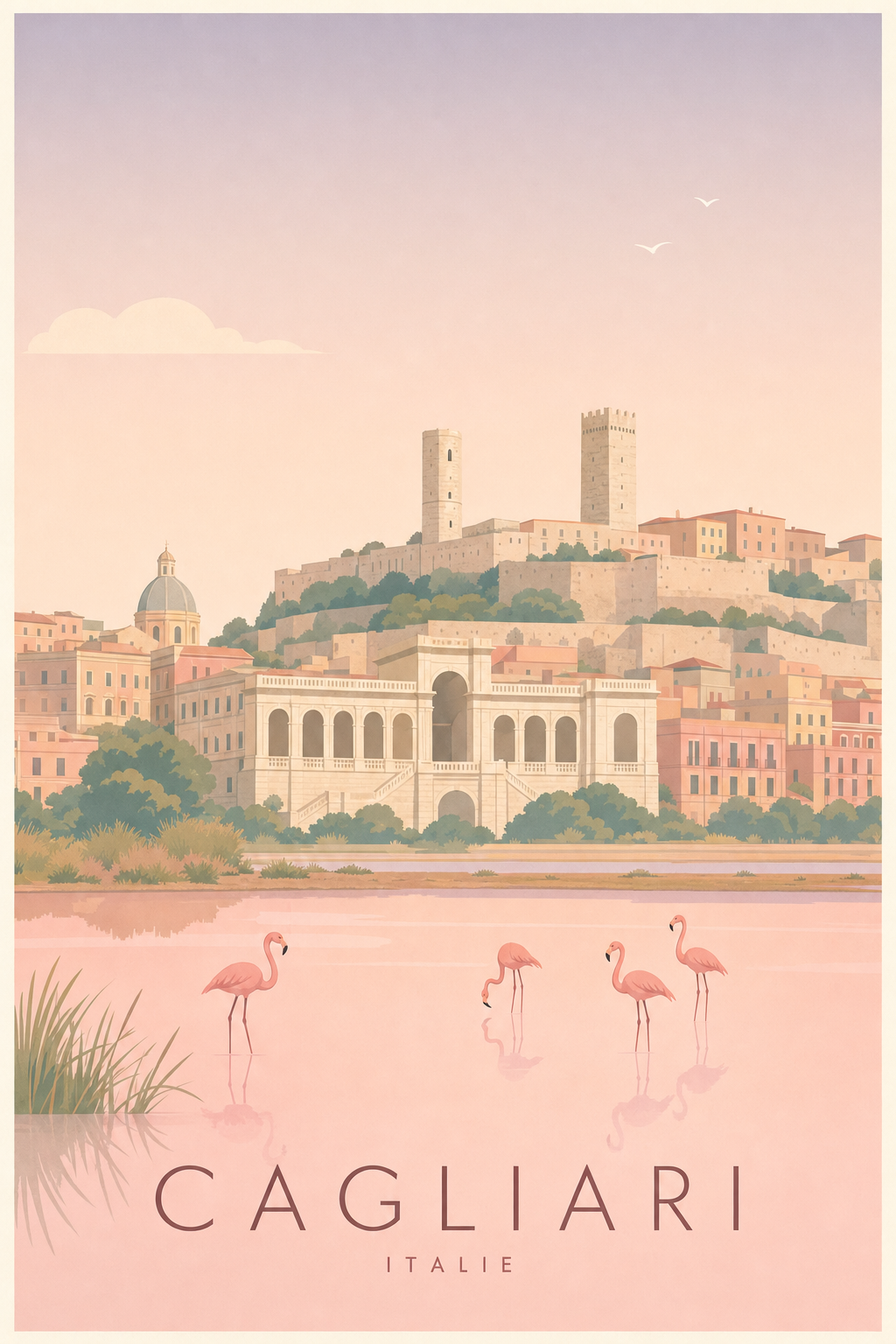 Affiche de Cagliari - Poster Calme