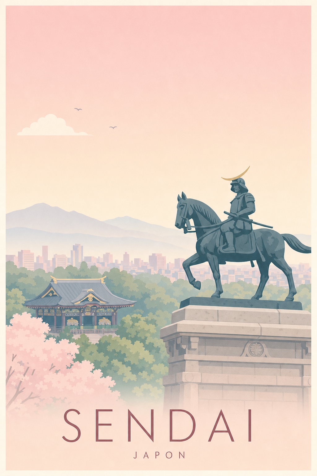 Affiche de Sendai - Poster Calme
