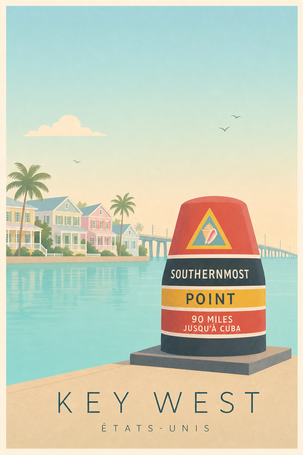 Affiche de Key West - Poster Calme