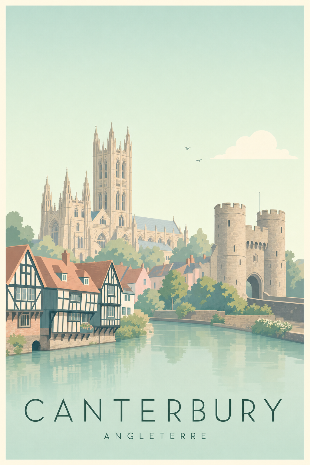 Affiche de Canterbury - Poster Calme