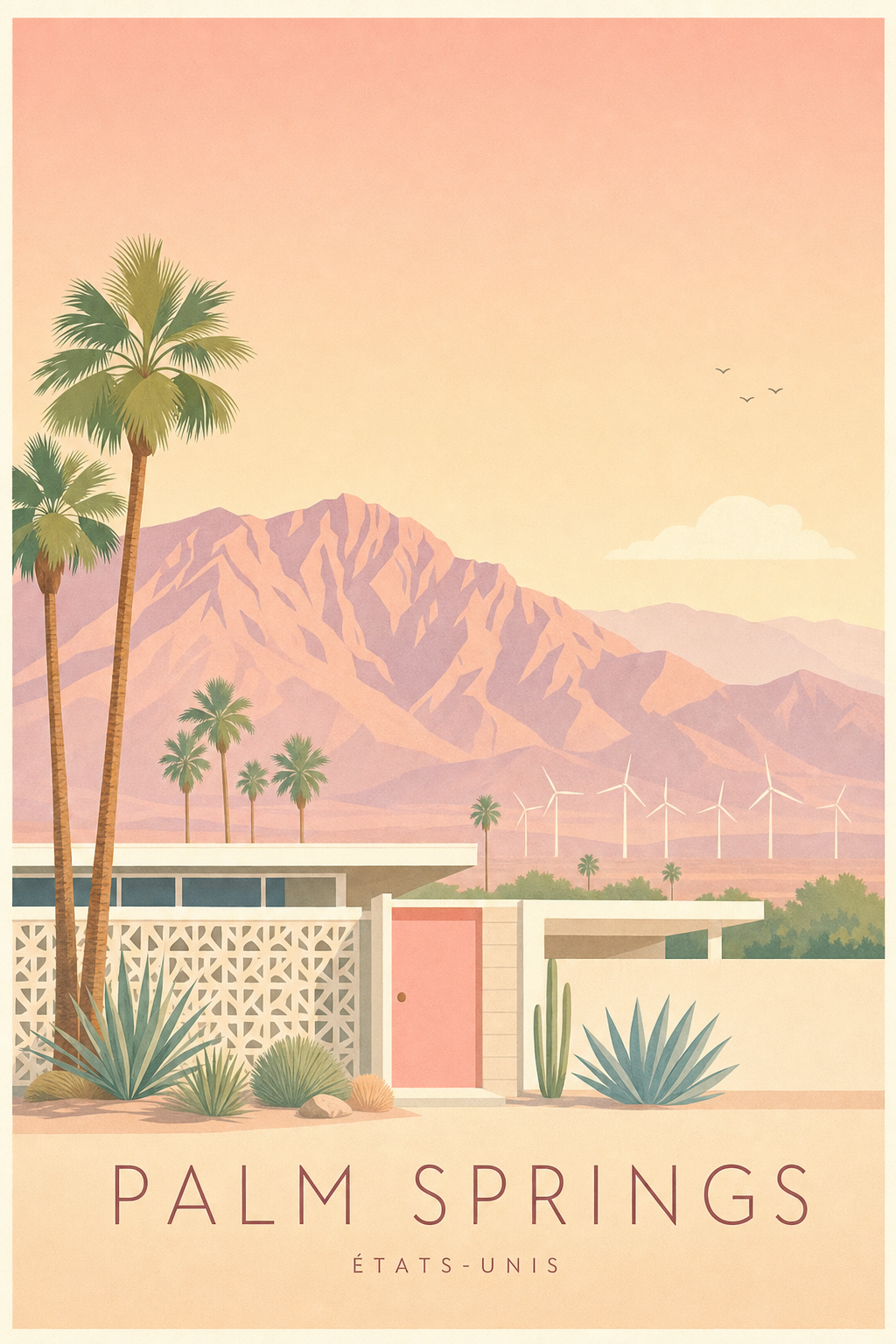 Affiche de Palm Springs - Poster Calme