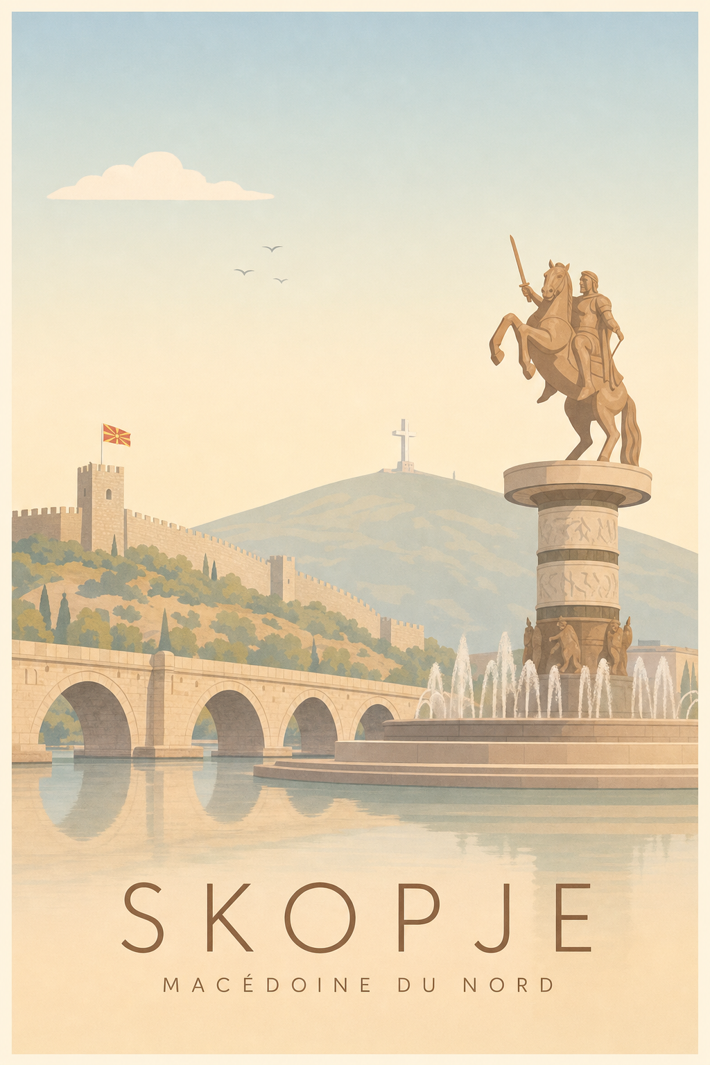 Affiche de Skopje - Poster Calme