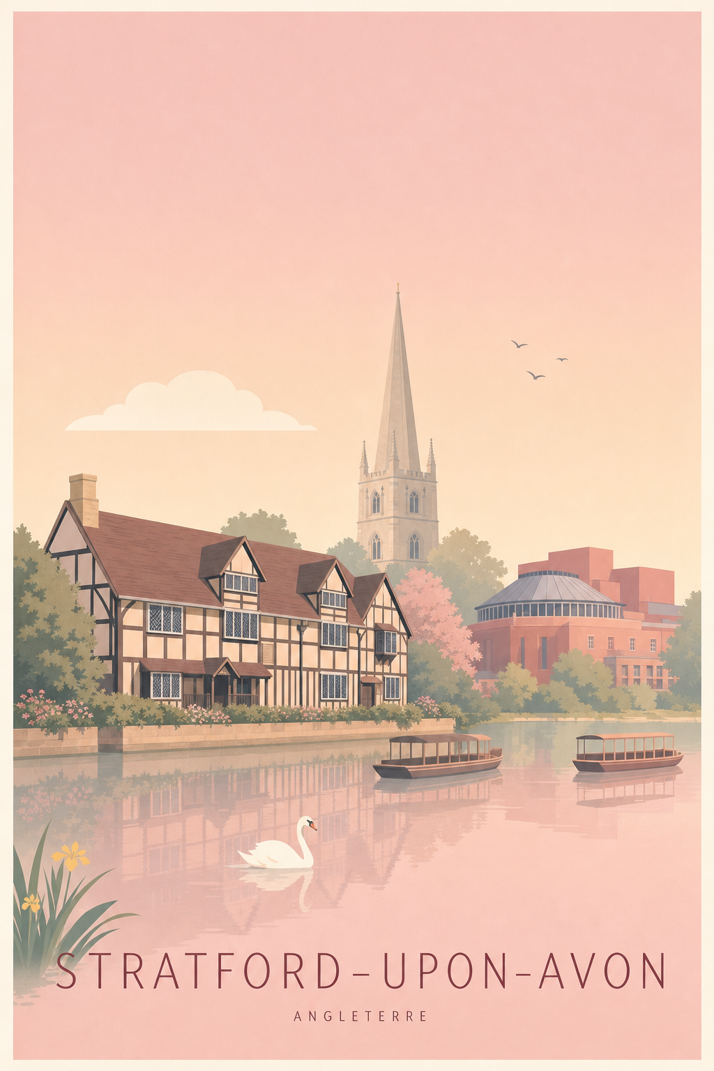 Affiche de Stratford-upon-Avon - Poster Calme