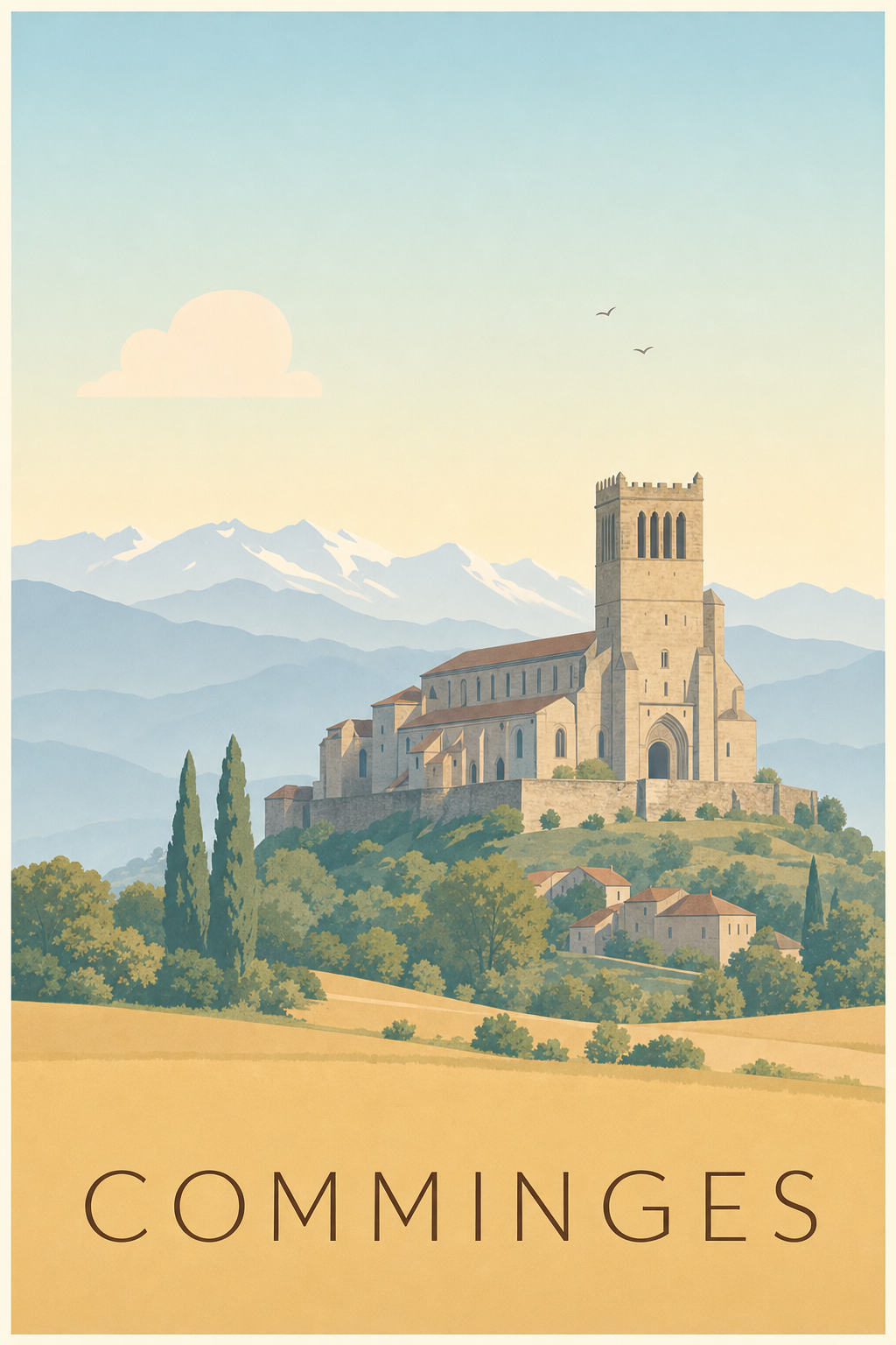 Affiche du Comminges - Poster de Saint-Bertrand-de-Comminges