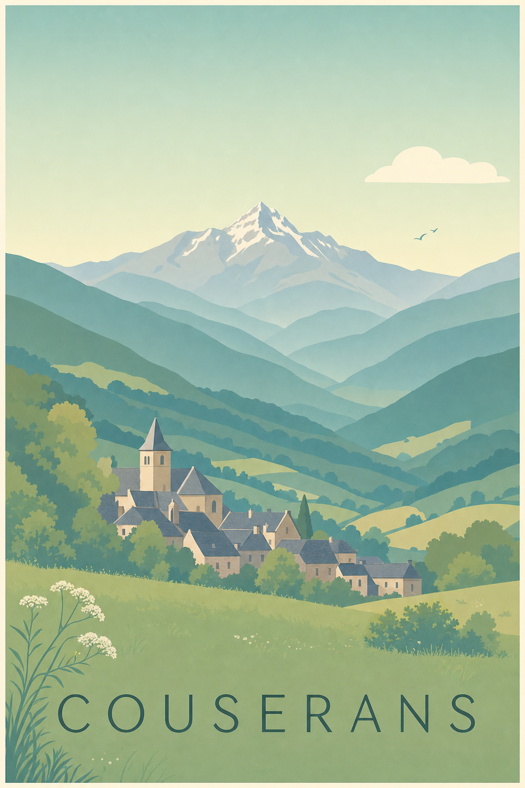 Affiche du Couserans - Poster du mont Valier
