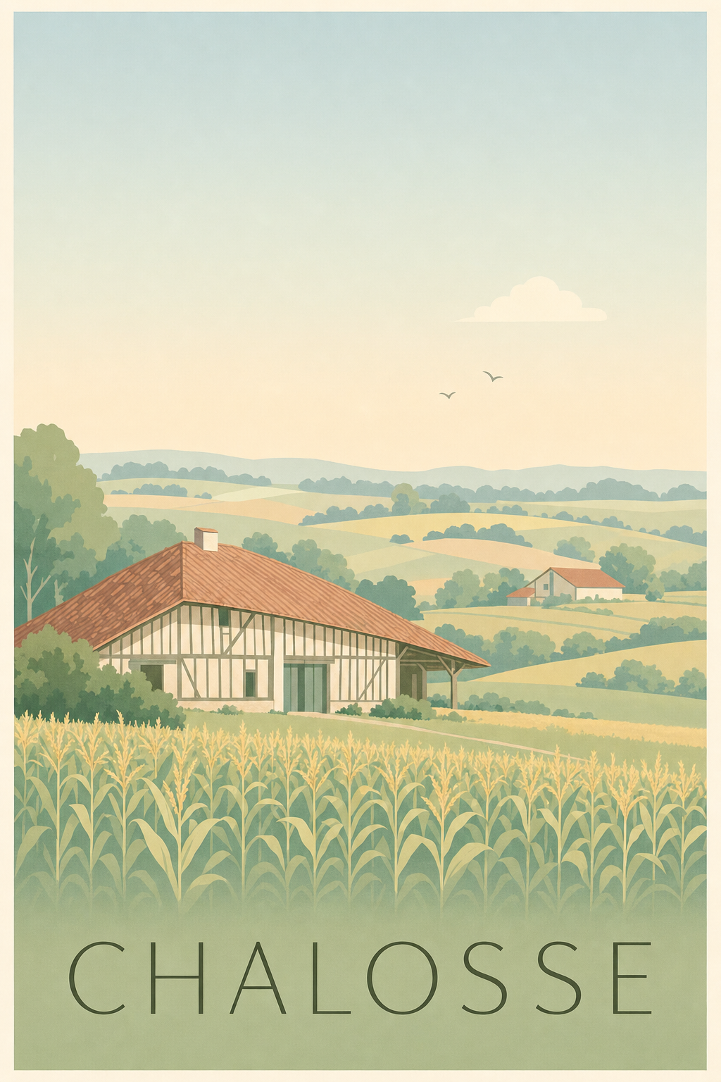 Affiche de la Chalosse - Poster des Landes