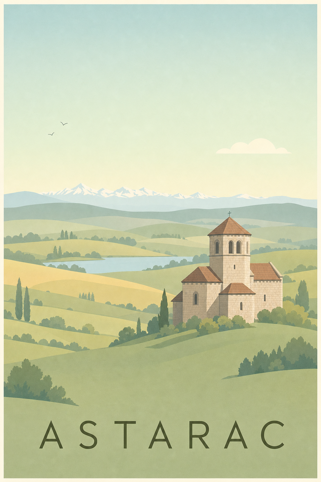 Affiche de l'Astarac - Poster de Mirande
