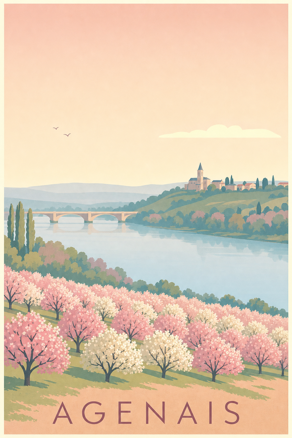 Affiche de l'Agenais - Poster du Lot-et-Garonne