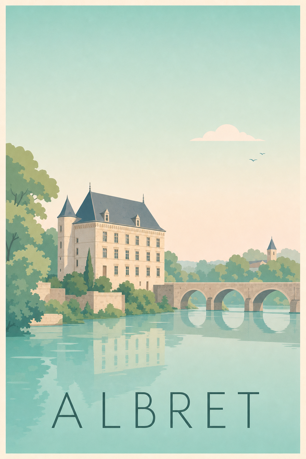 Affiche de l'Albret - Poster de Nérac