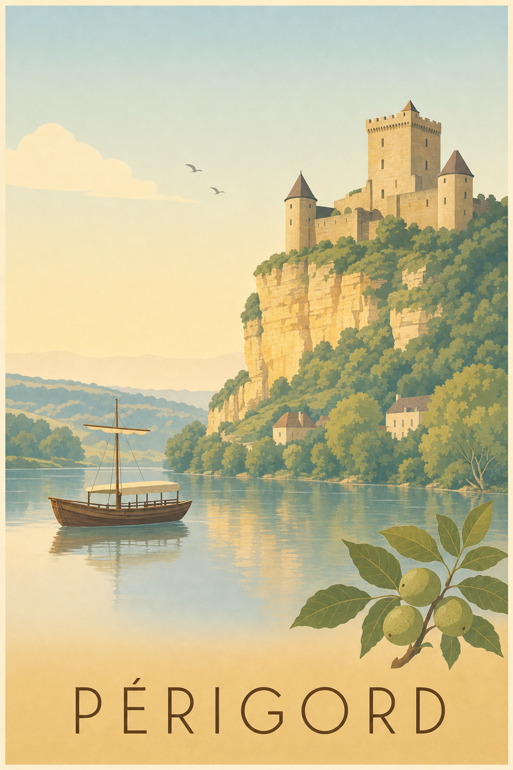 Affiche du Périgord - Poster de la Dordogne