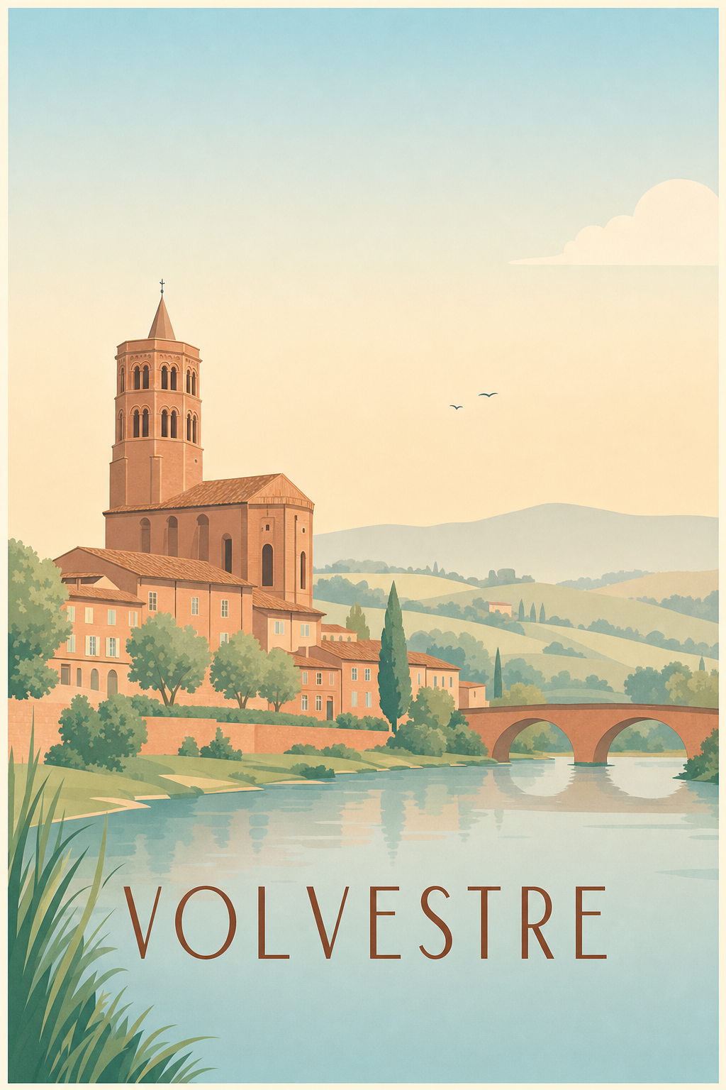 Affiche du Volvestre - Poster de Rieux-Volvestre