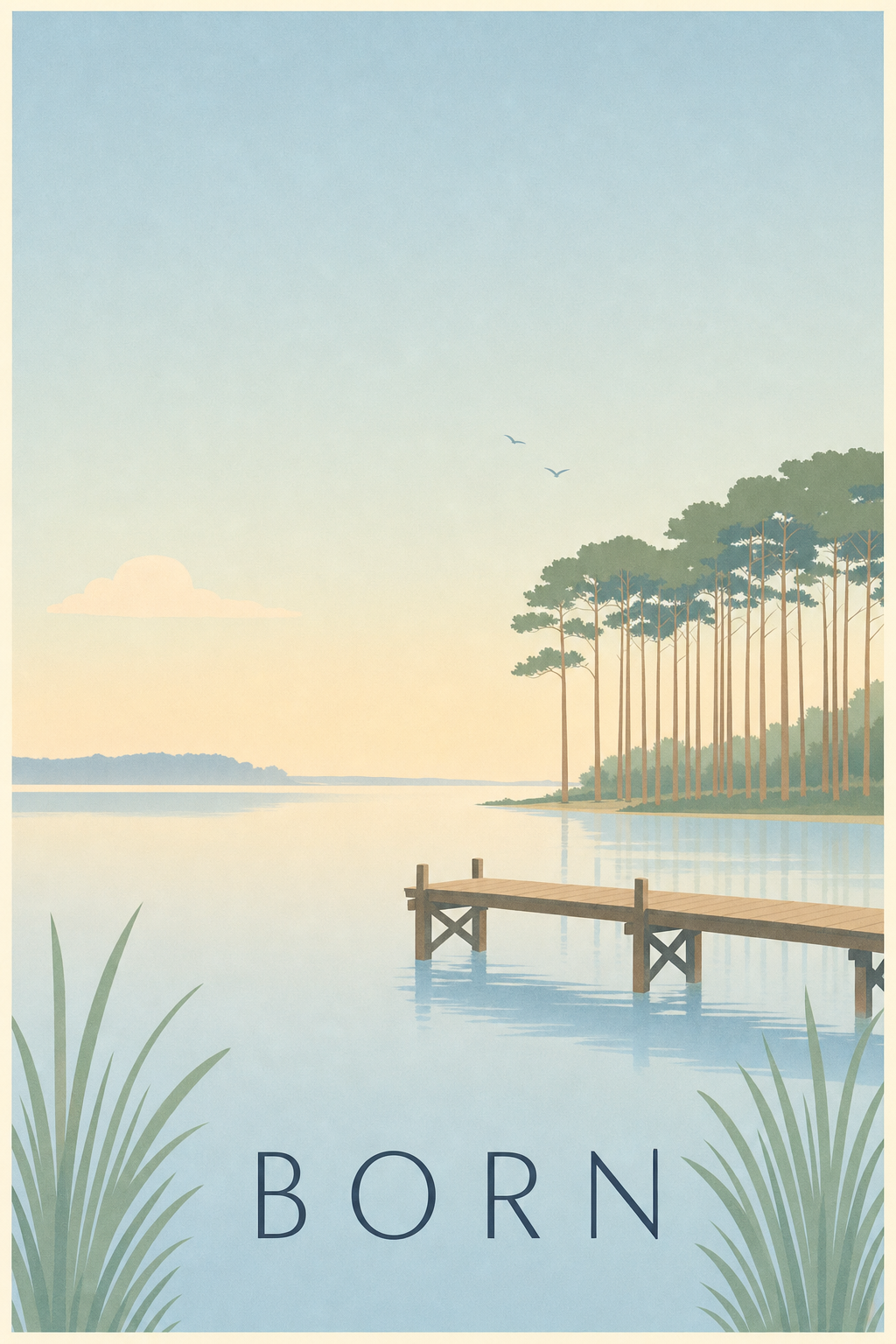 Affiche du Born - Poster de Biscarrosse