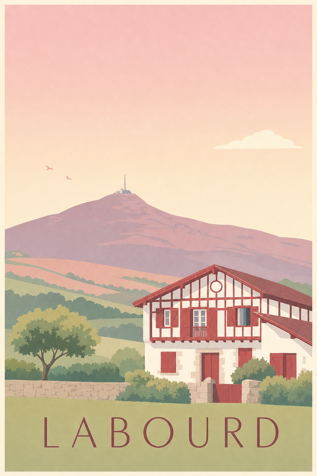 Affiche du Labourd - Poster de la Rhune