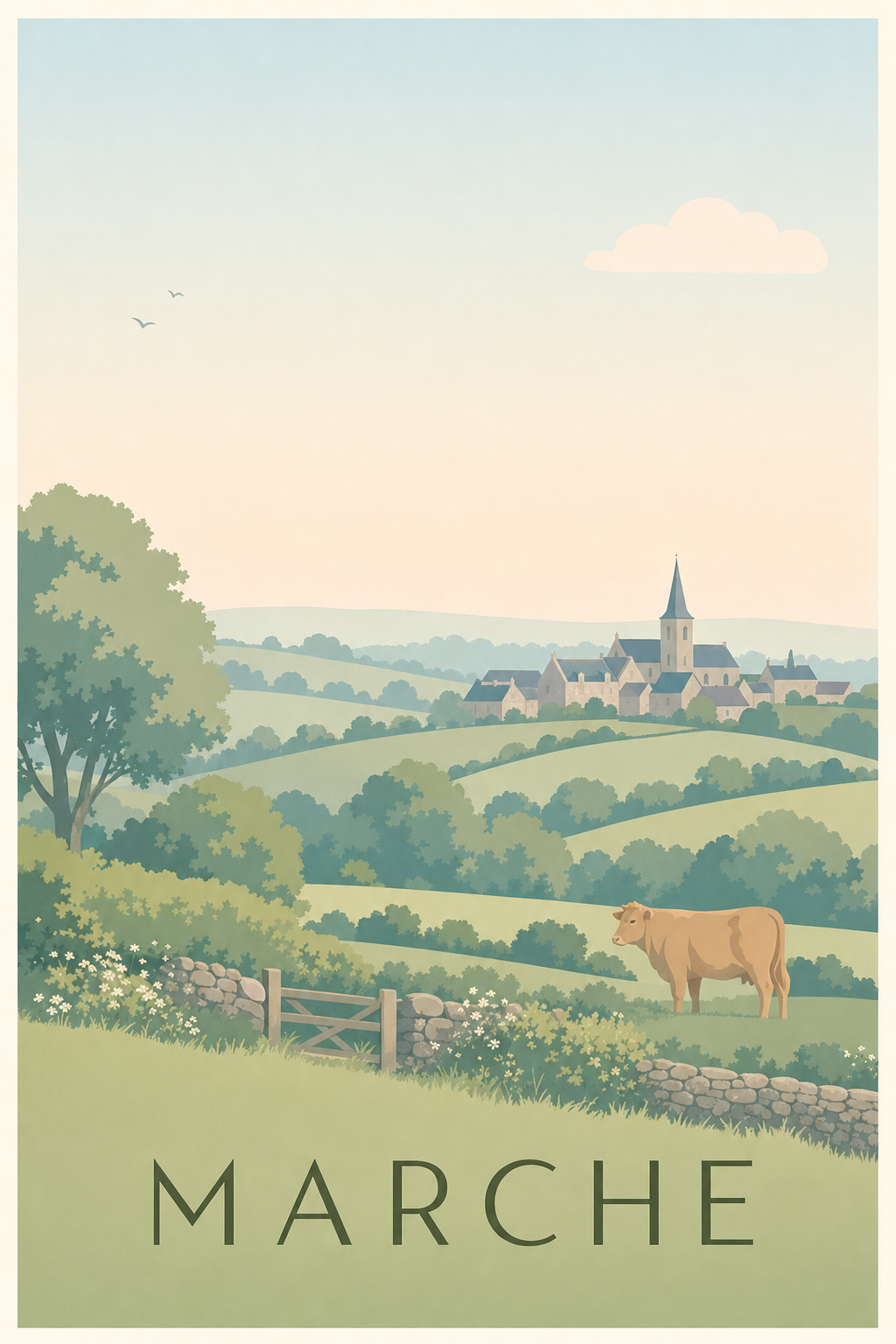 Affiche de la Marche - Poster de la Creuse