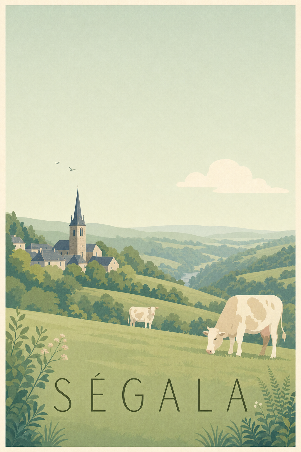 Affiche du Ségala - Poster de Najac