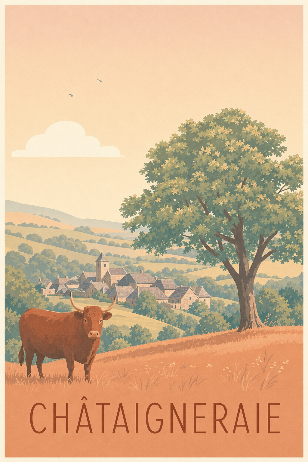 Affiche de la Châtaigneraie - Poster d'Aurillac