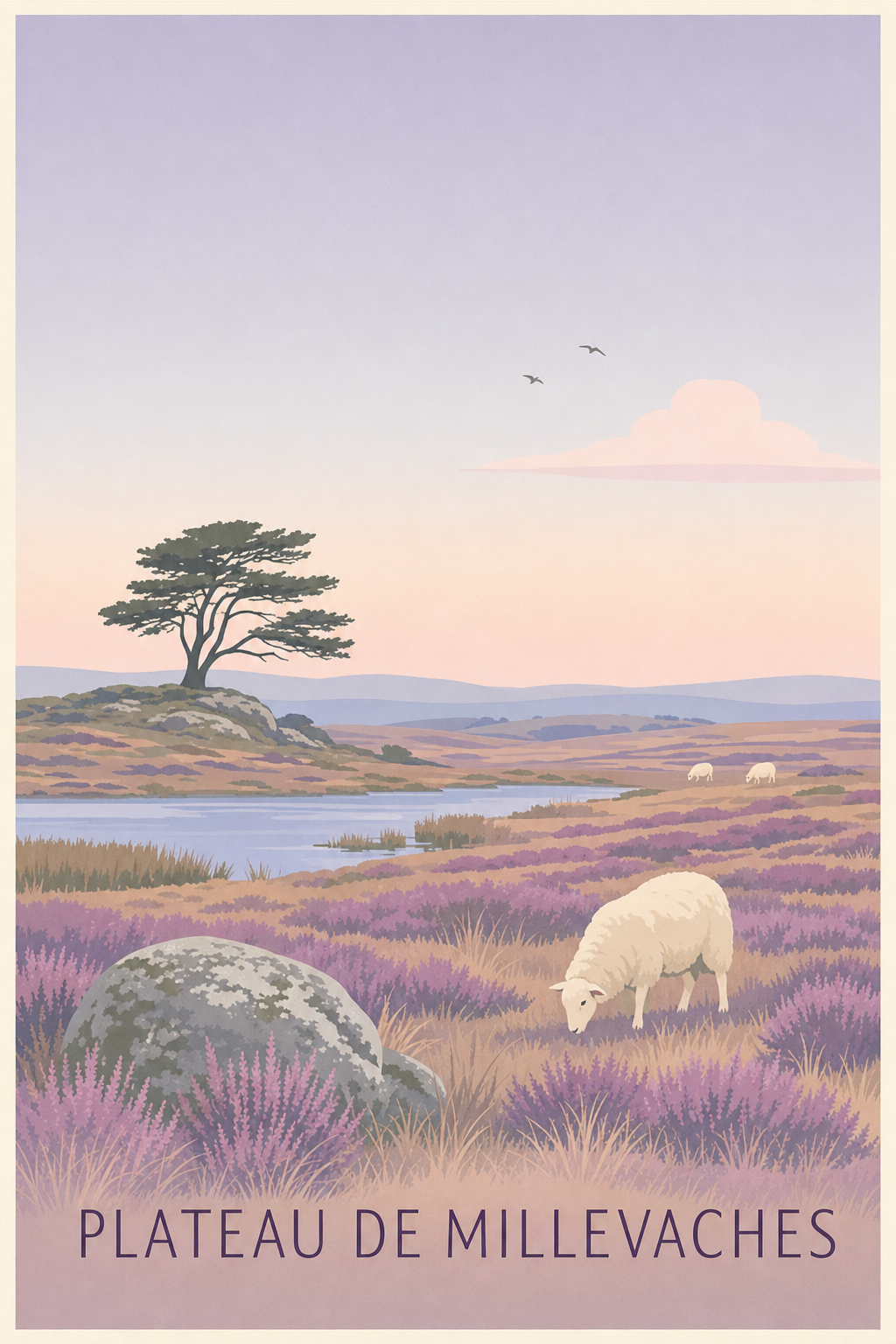 Affiche du Plateau de Millevaches - Poster du Limousin