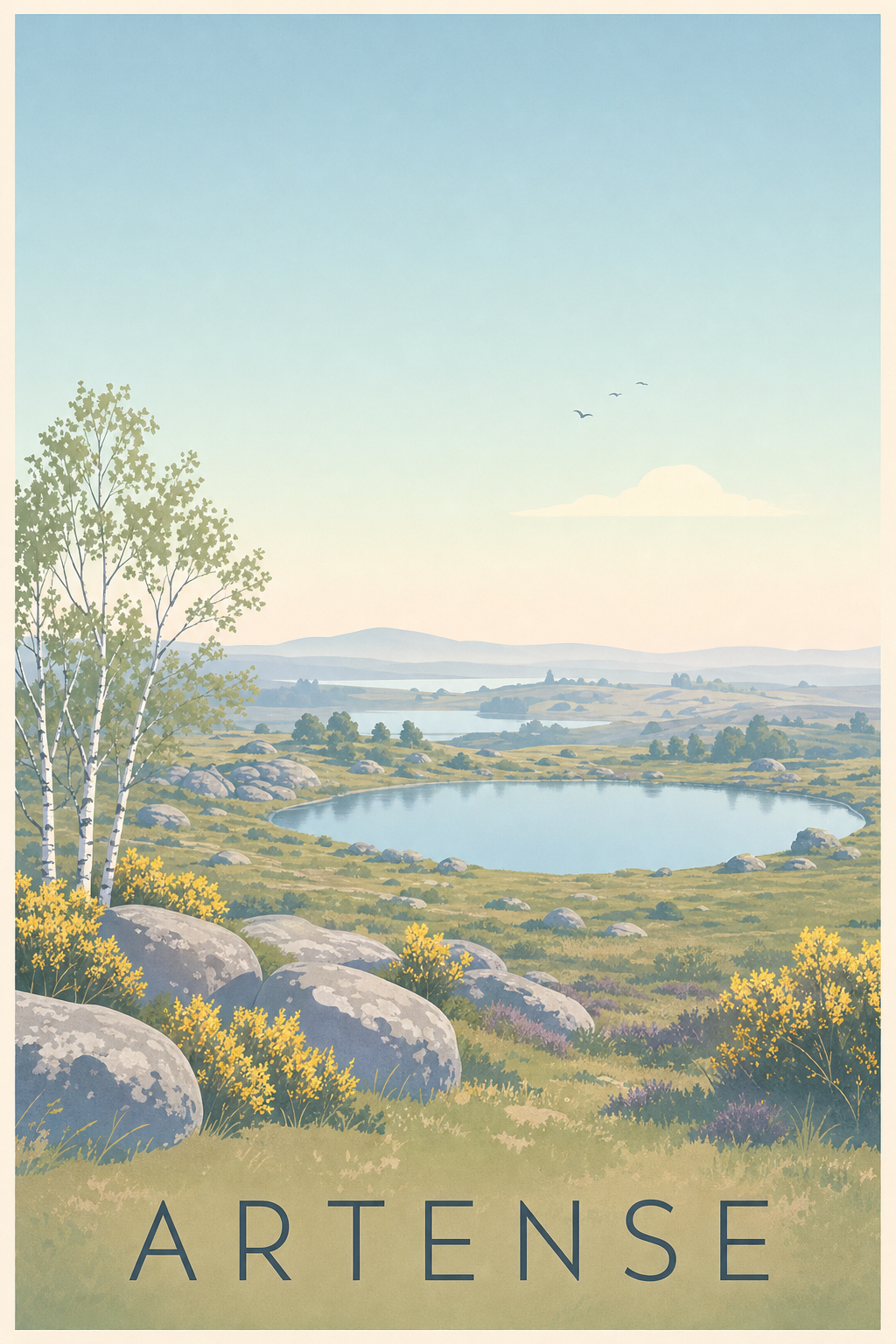 Affiche de l'Artense - Poster de Bort-les-Orgues