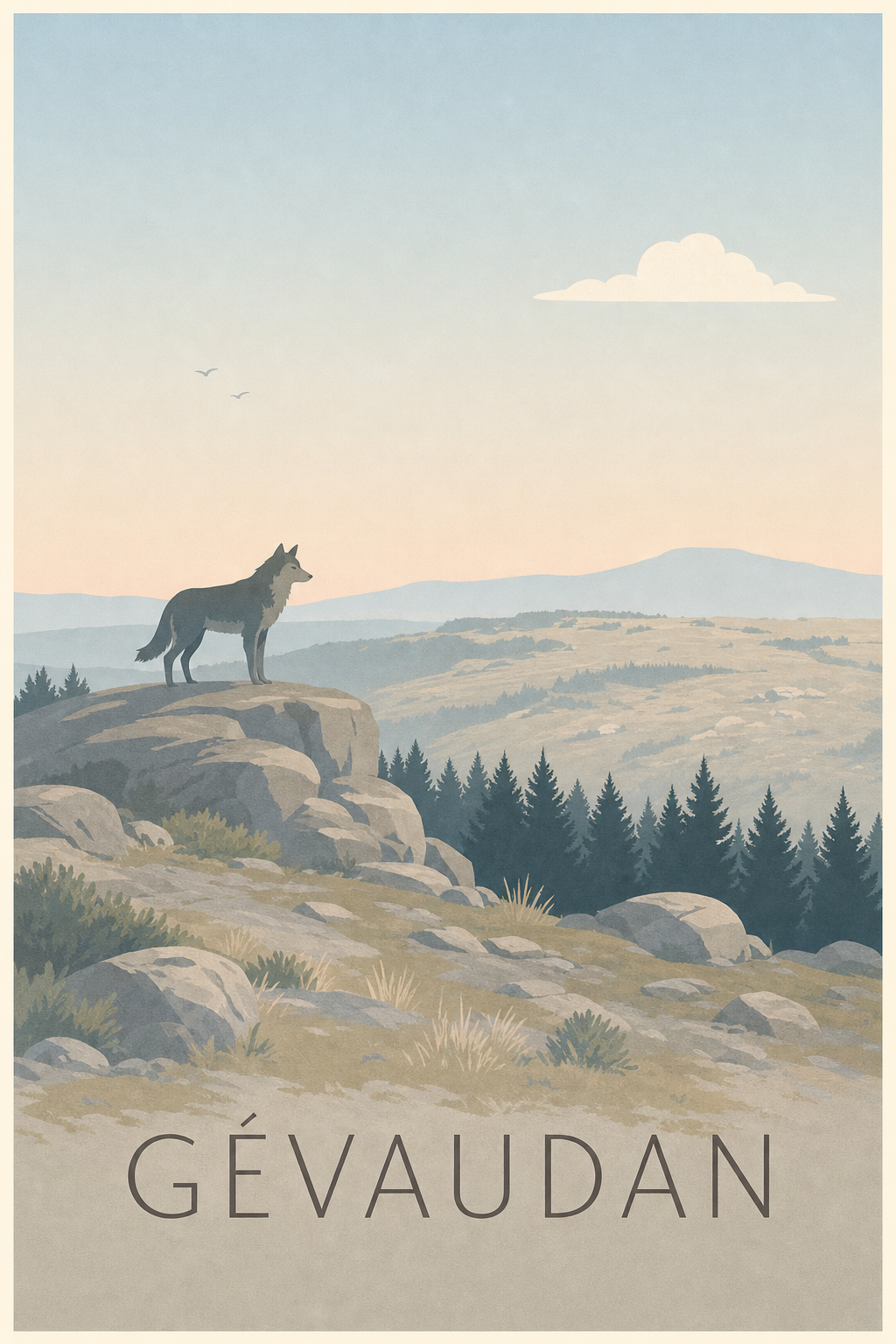 Affiche du Gévaudan - Poster de la Bête du Gévaudan