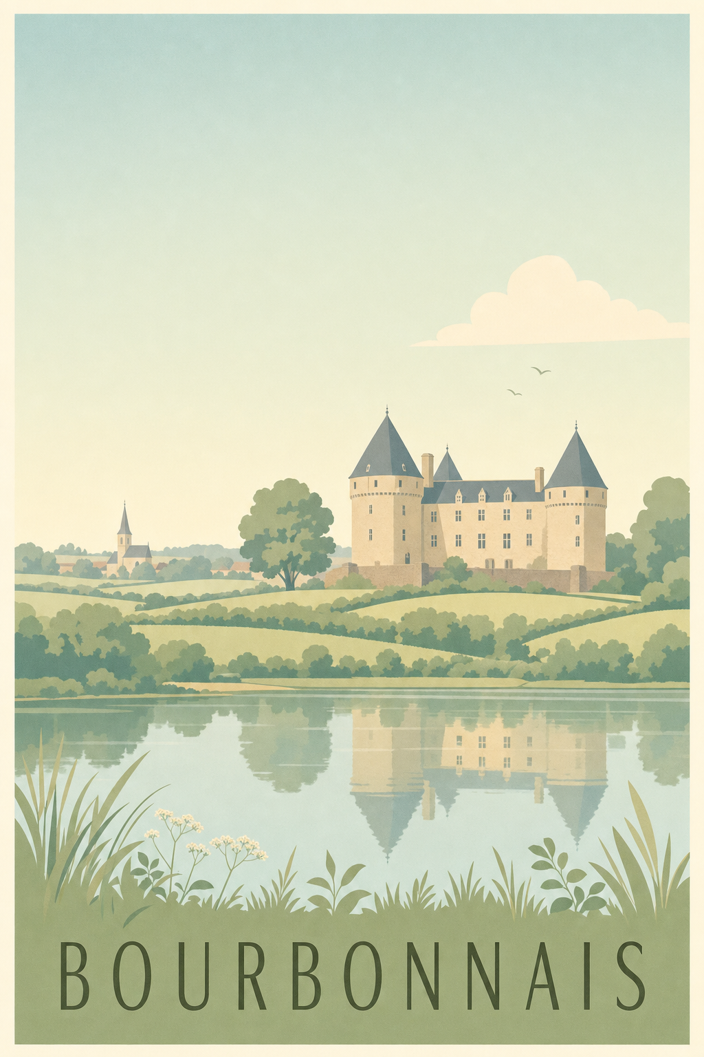 Affiche du Bourbonnais - Poster de l'Allier