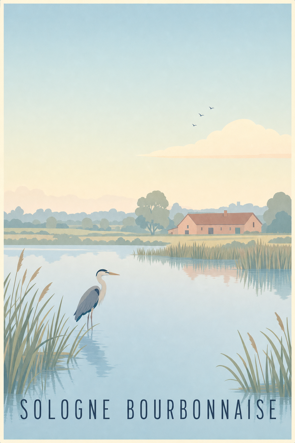 Affiche de la Sologne bourbonnaise - Poster de Moulins