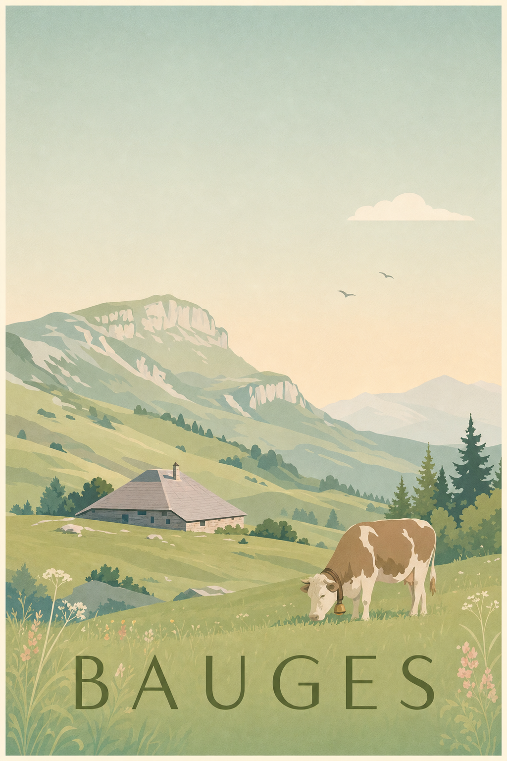 Affiche des Bauges - Poster de Chambéry