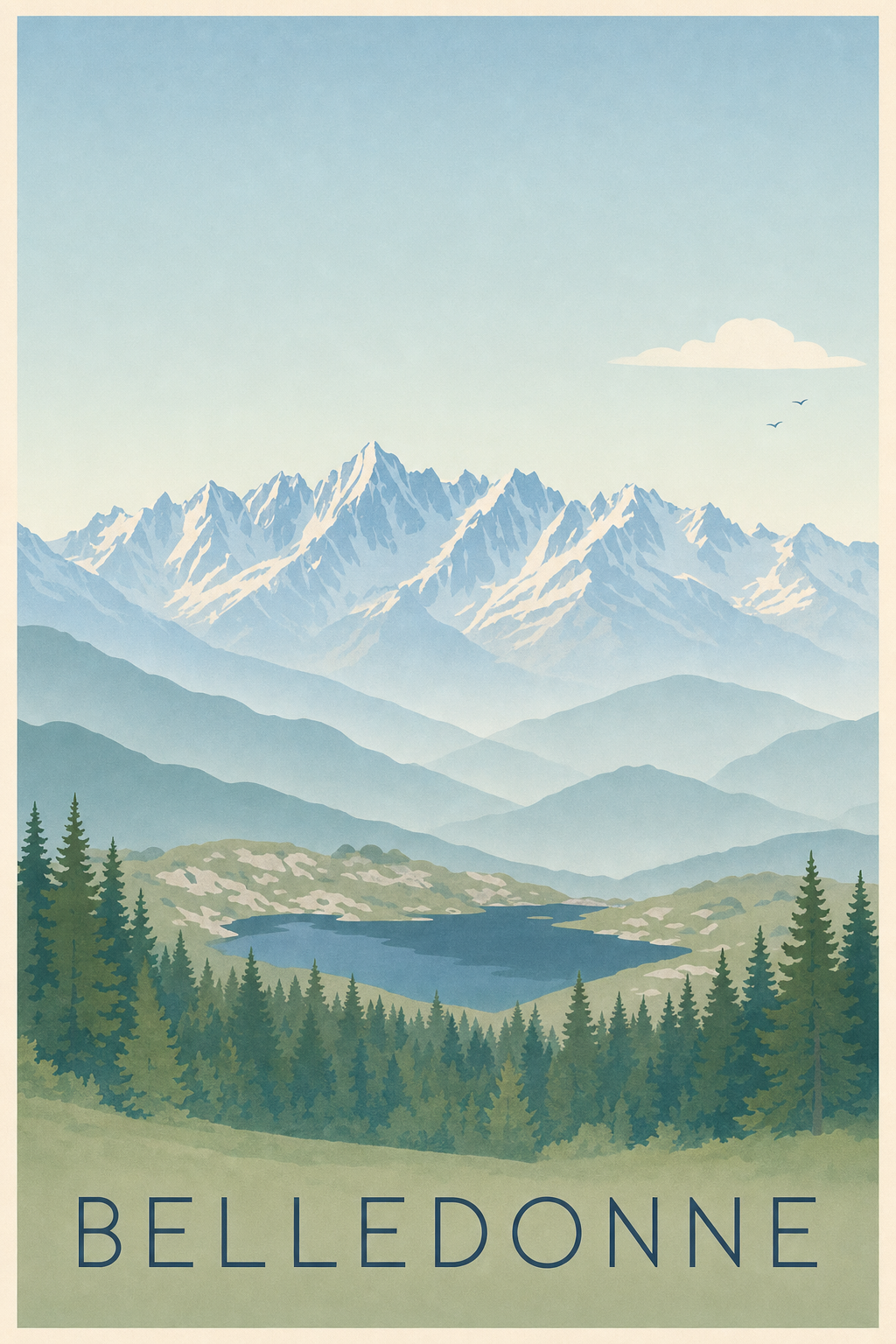 Affiche de Belledonne - Poster de Grenoble