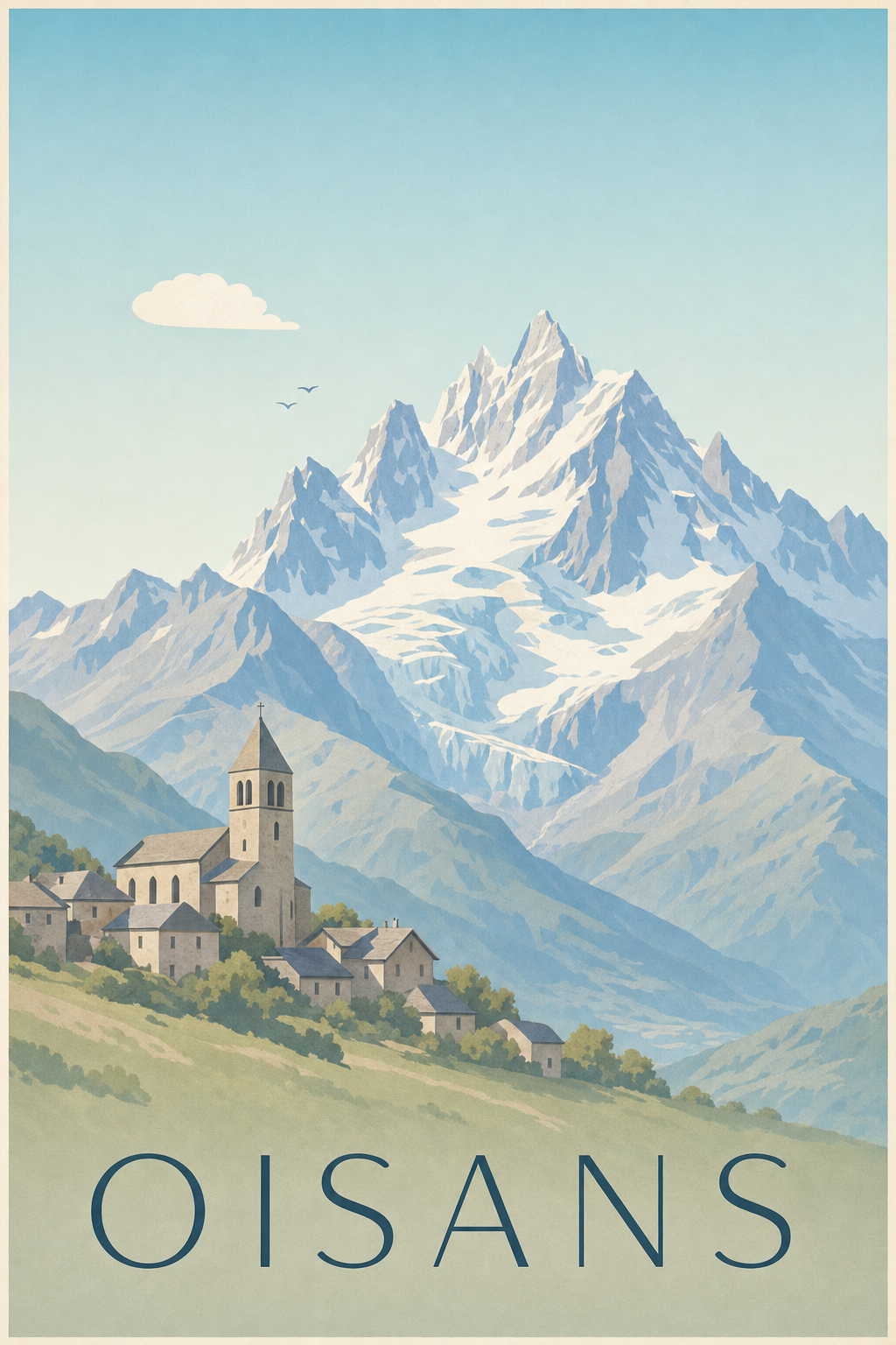 Affiche de l'Oisans - Poster de la Meije