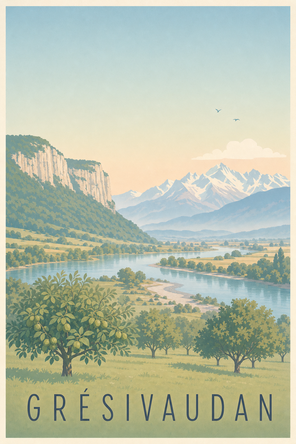 Affiche du Grésivaudan - Poster de l'Isère