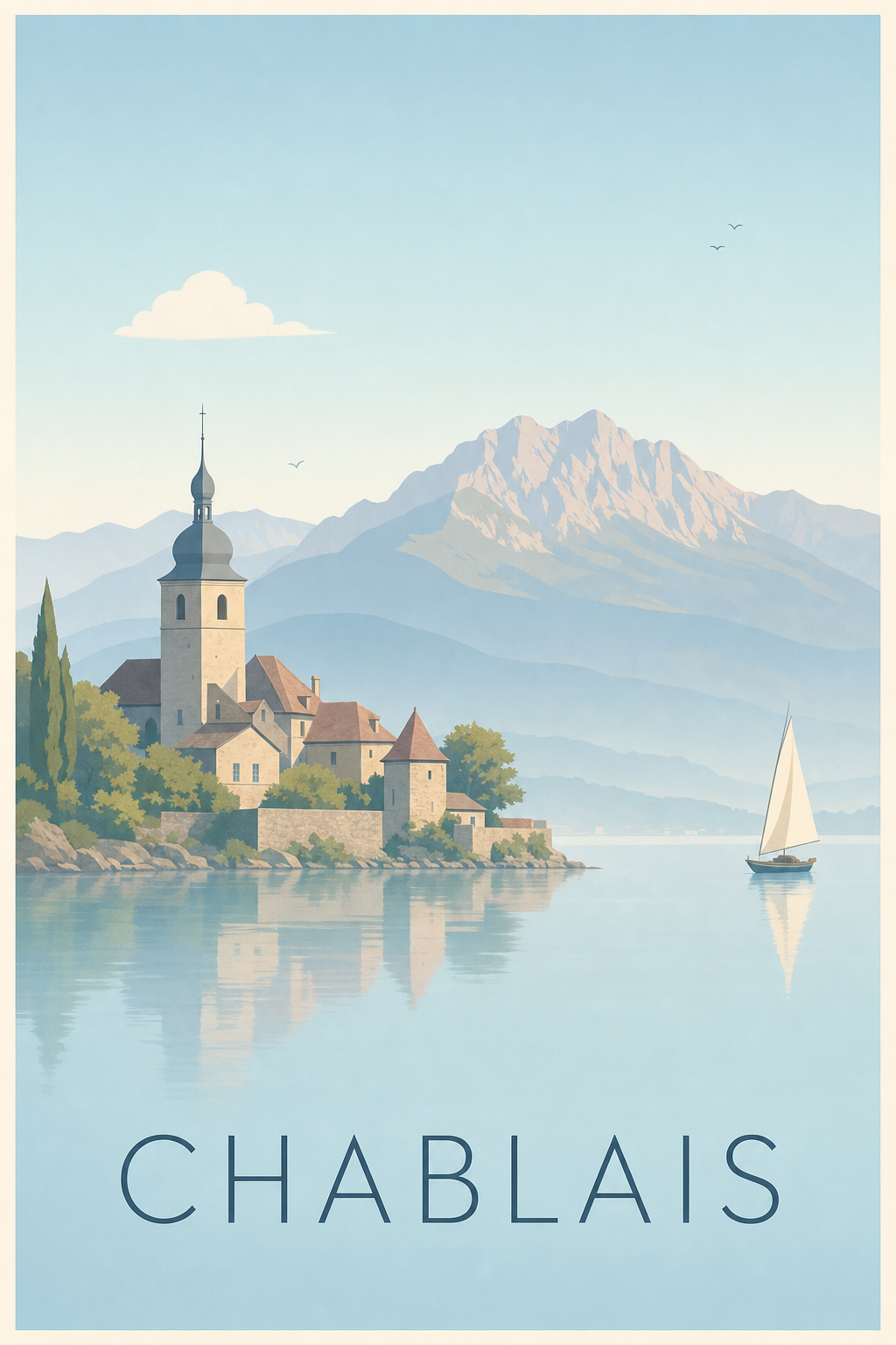 Affiche du Chablais - Poster du lac Léman
