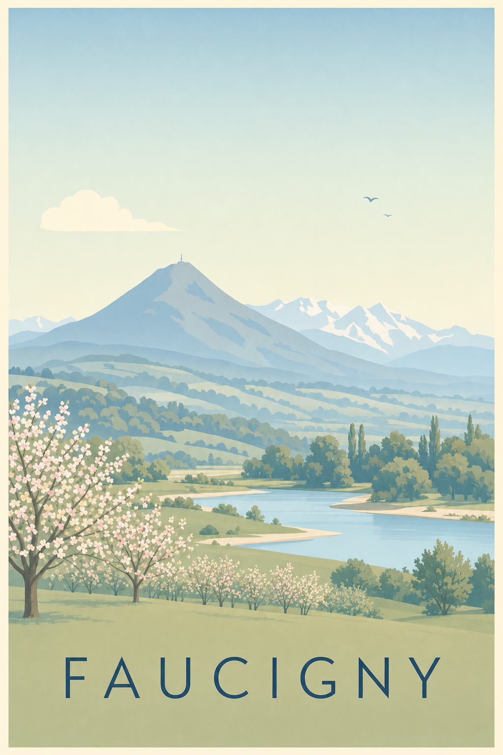 Affiche du Faucigny - Poster de la vallée de l'Arve