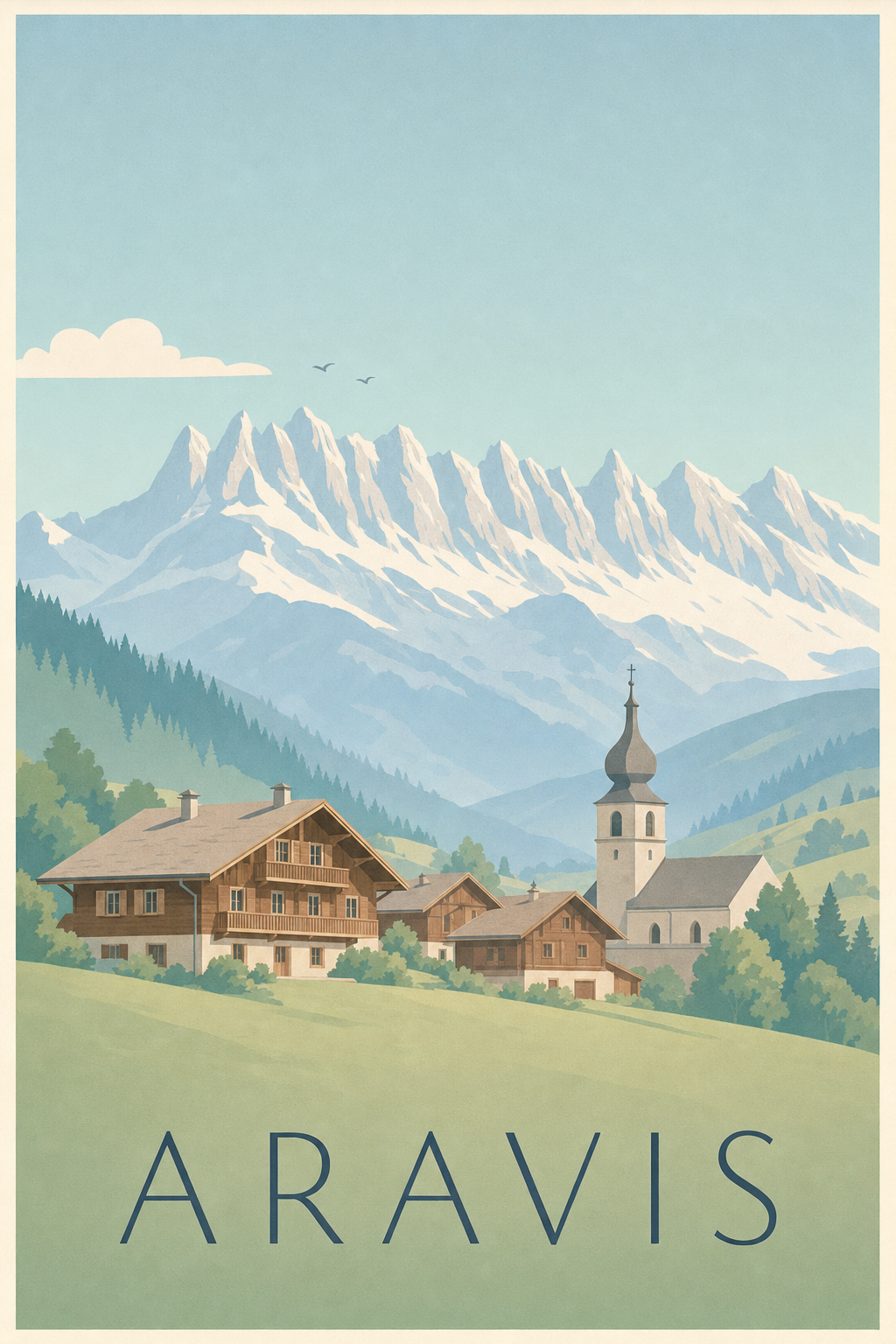 Affiche des Aravis - Poster de La Clusaz