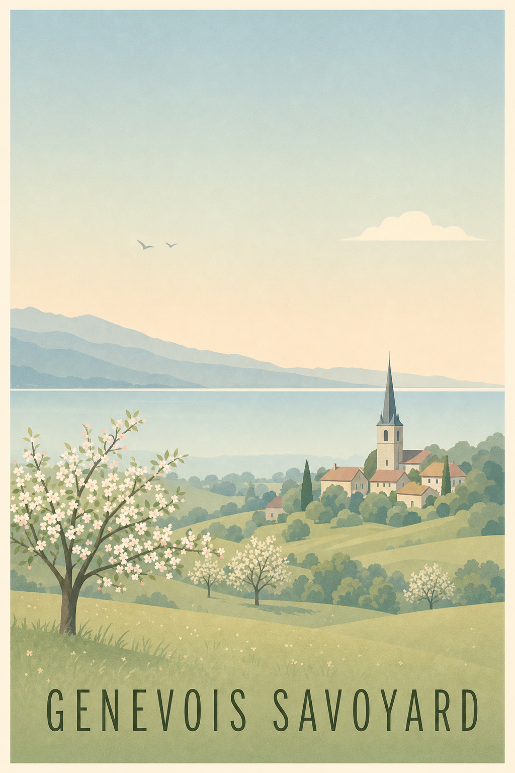 Affiche du Genevois savoyard - Poster d'Annecy