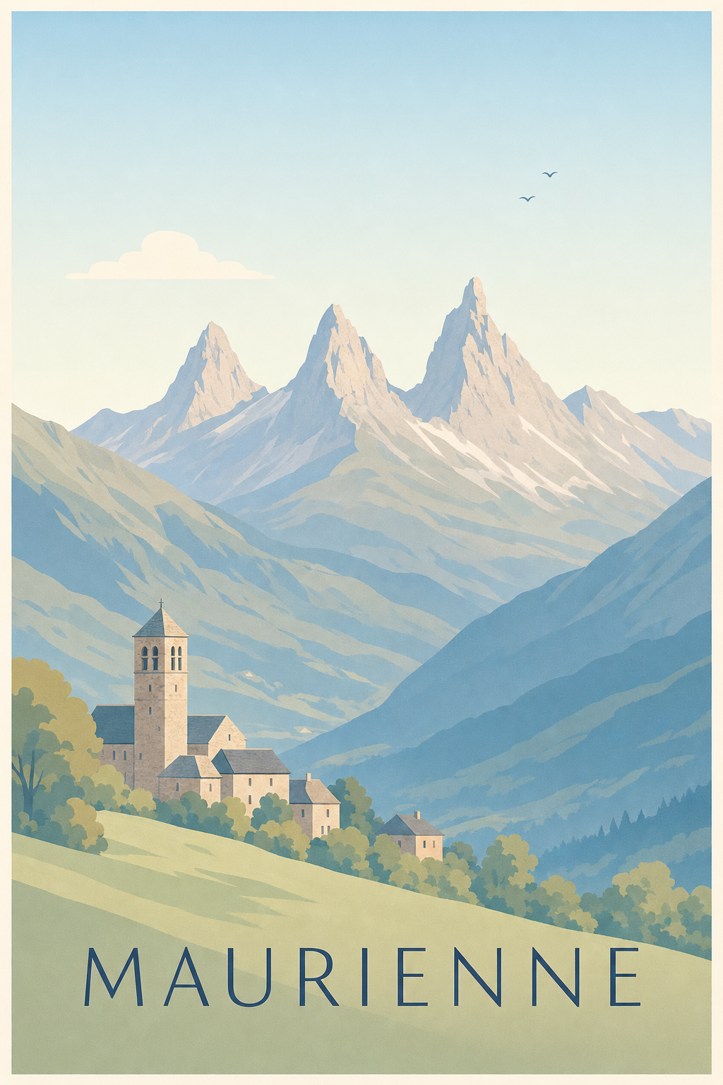 Affiche de la Maurienne - Poster des aiguilles d'Arves