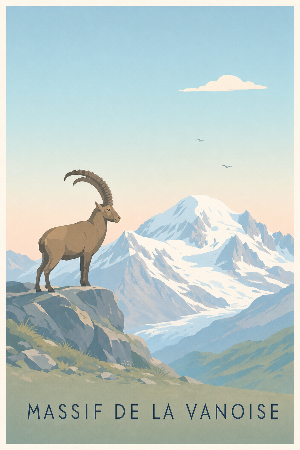 Affiche de la Massif de la Vanoise - Poster de la Grande Casse