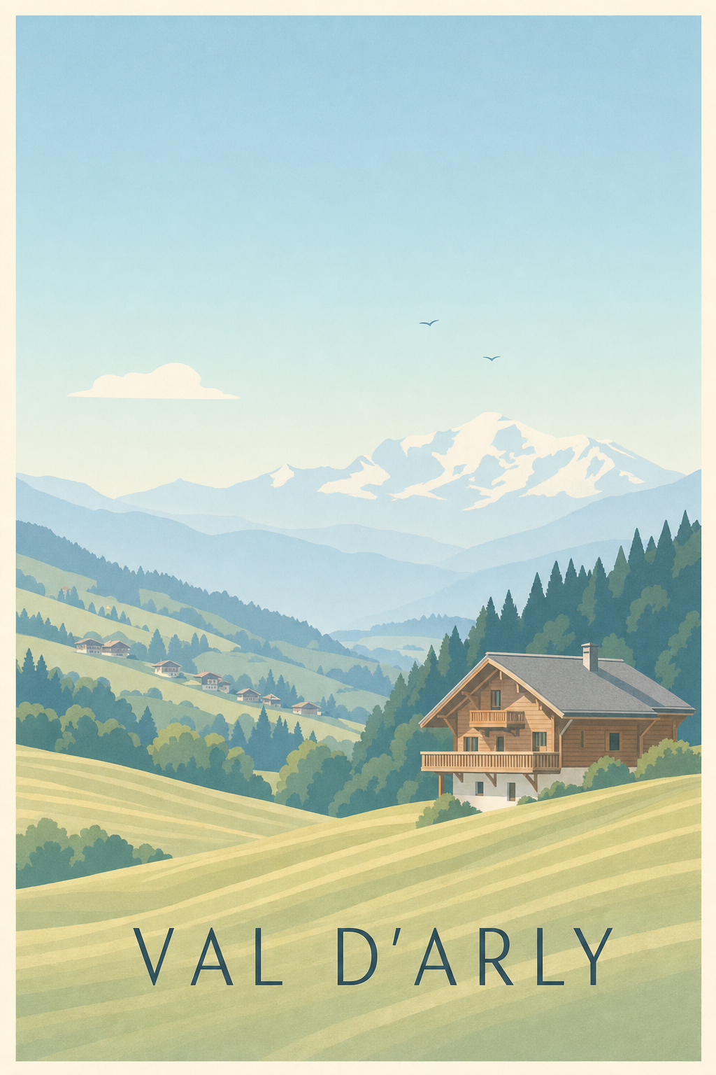 Affiche du Val d'Arly - Poster du Mont-Blanc