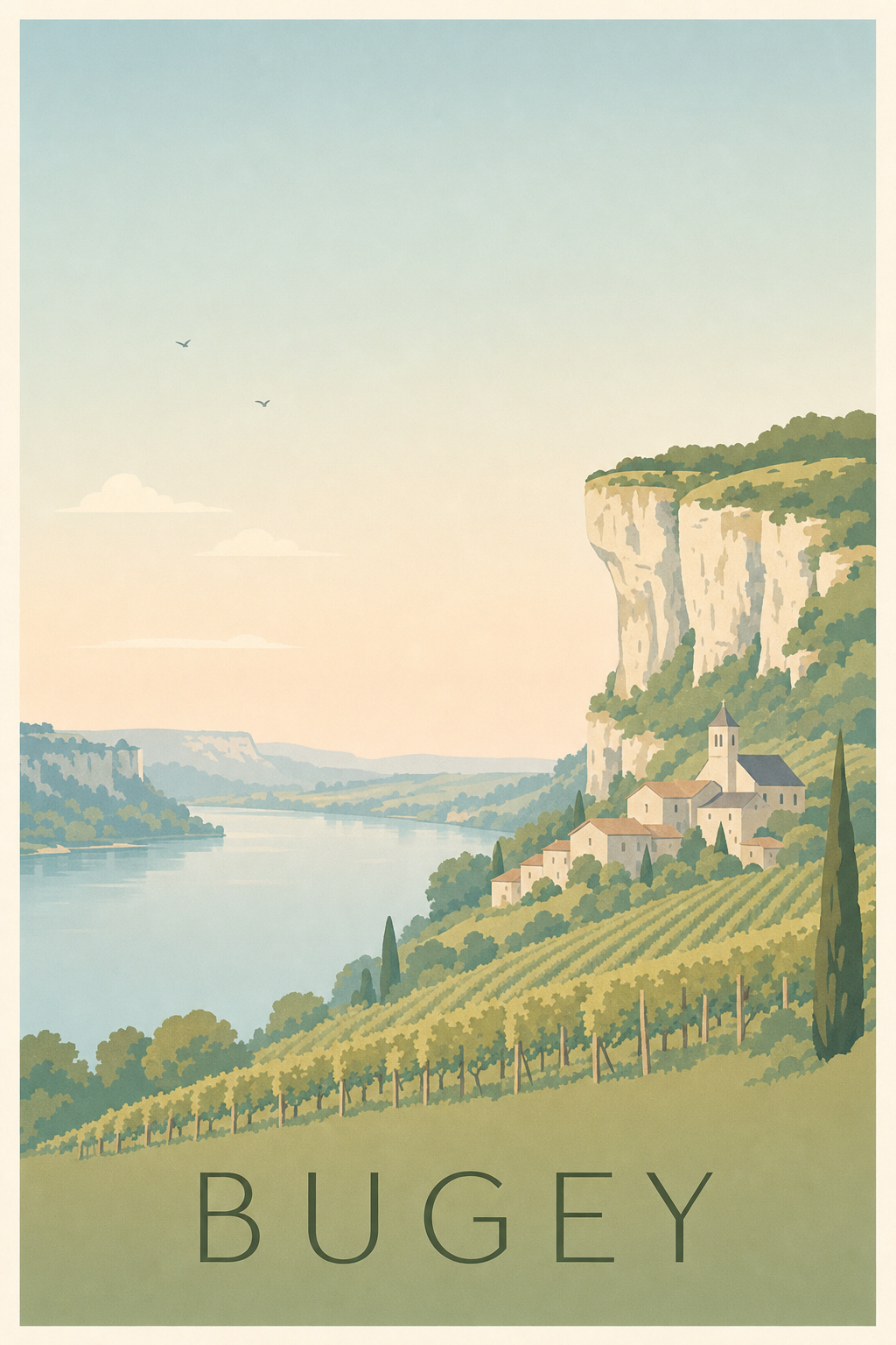 Affiche du Bugey - Poster de l'Ain