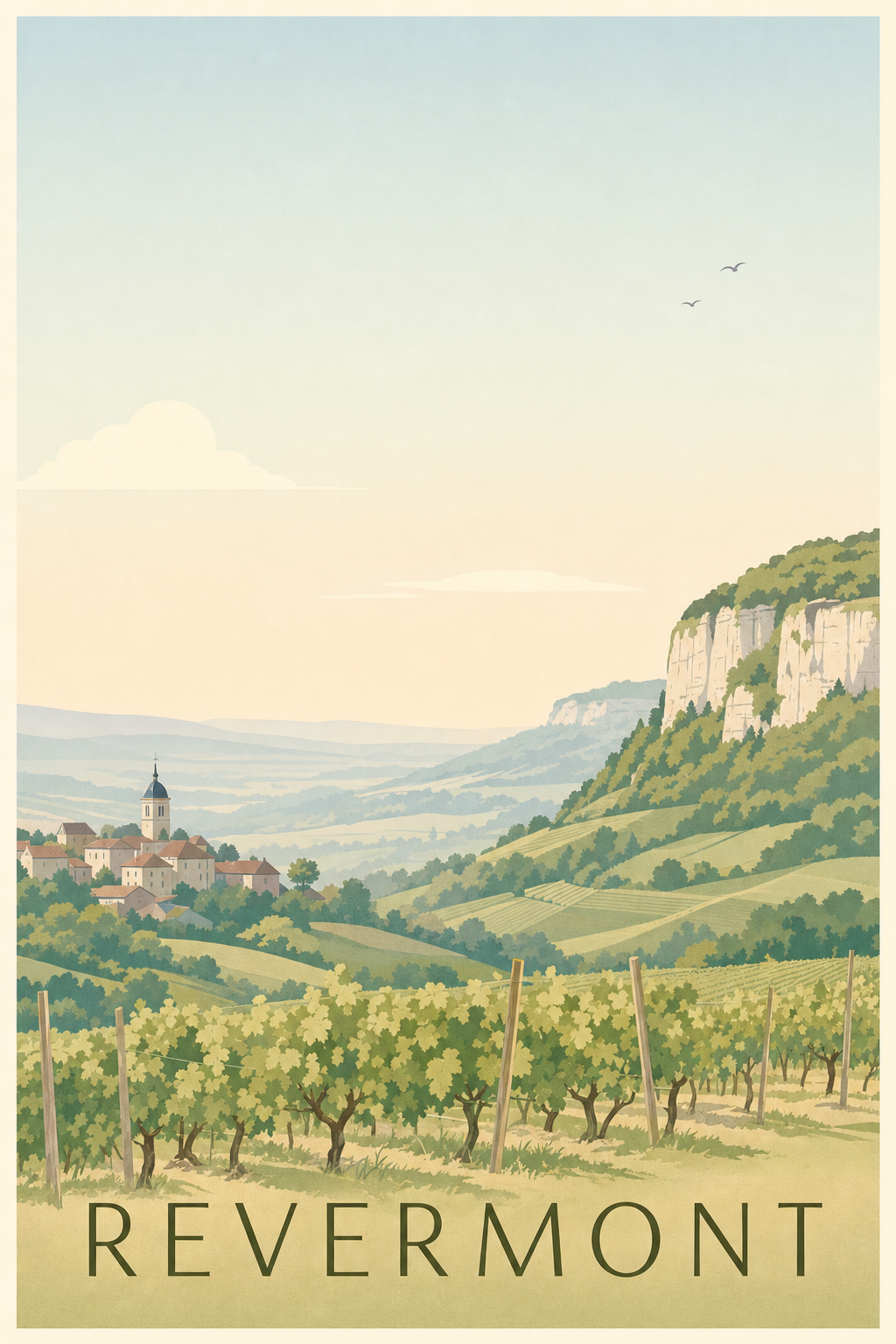 Affiche du Revermont - Poster du Jura