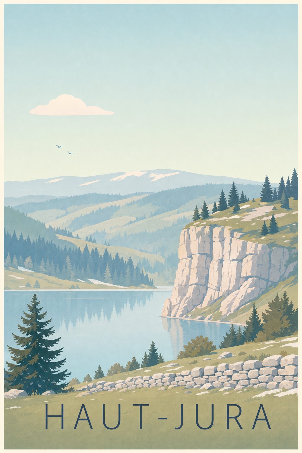 Affiche du Haut-Jura - Poster des Rousses