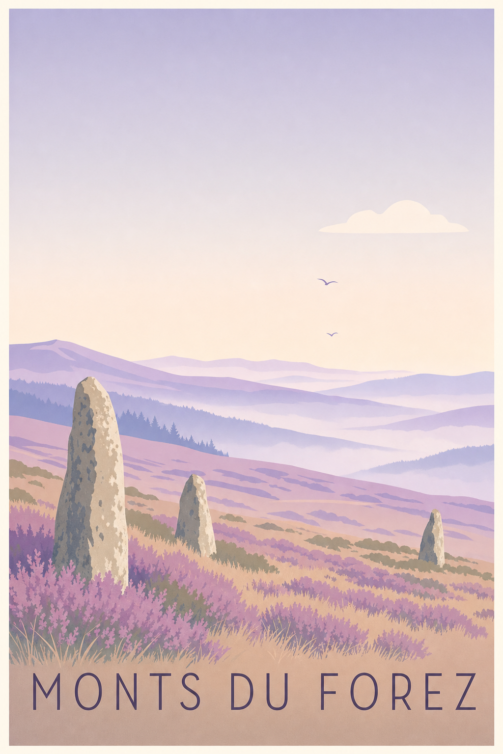 Affiche des Monts du Forez - Poster du Forez
