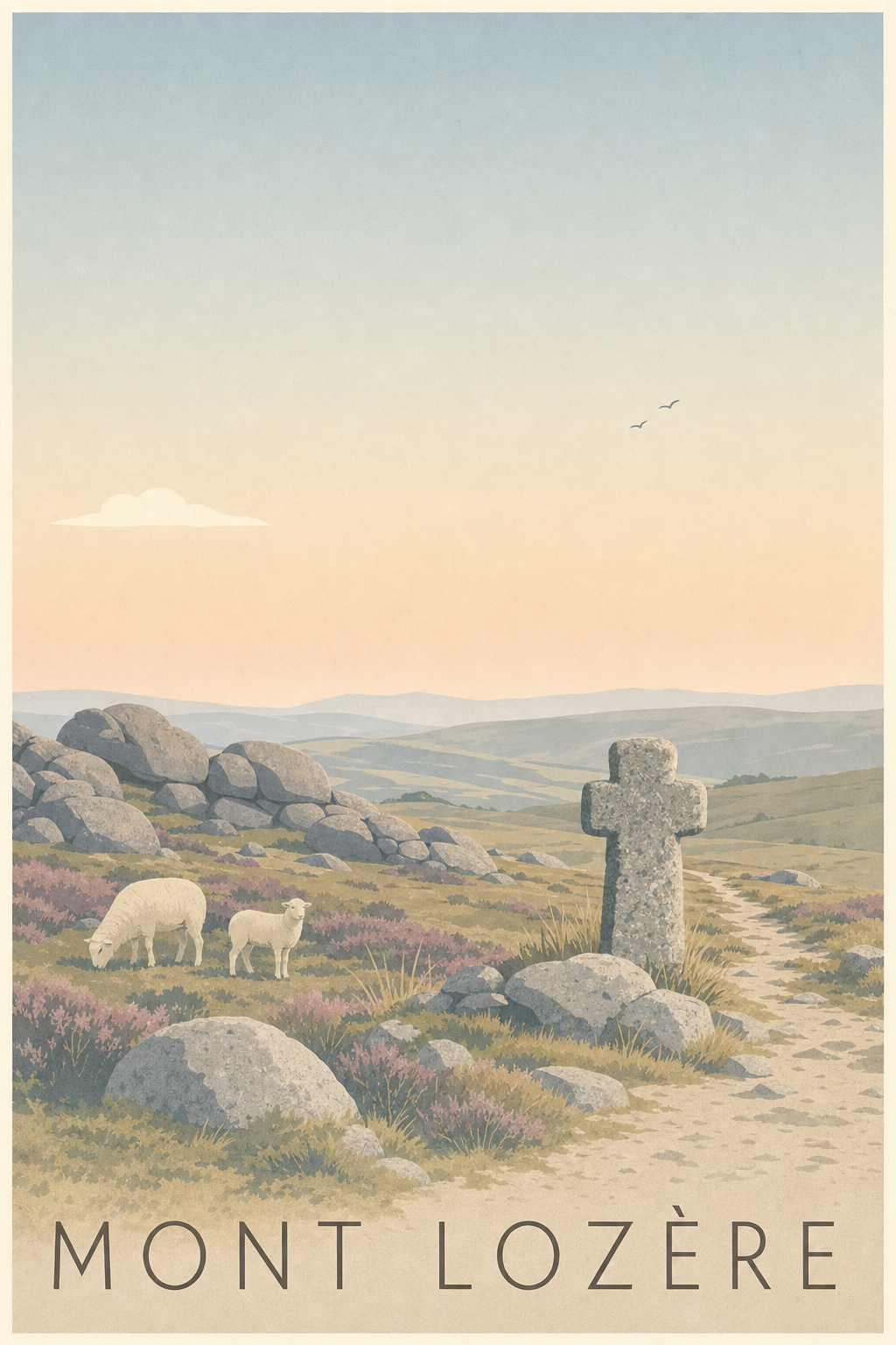 Affiche du Mont Lozère - Poster des sources du Tarn