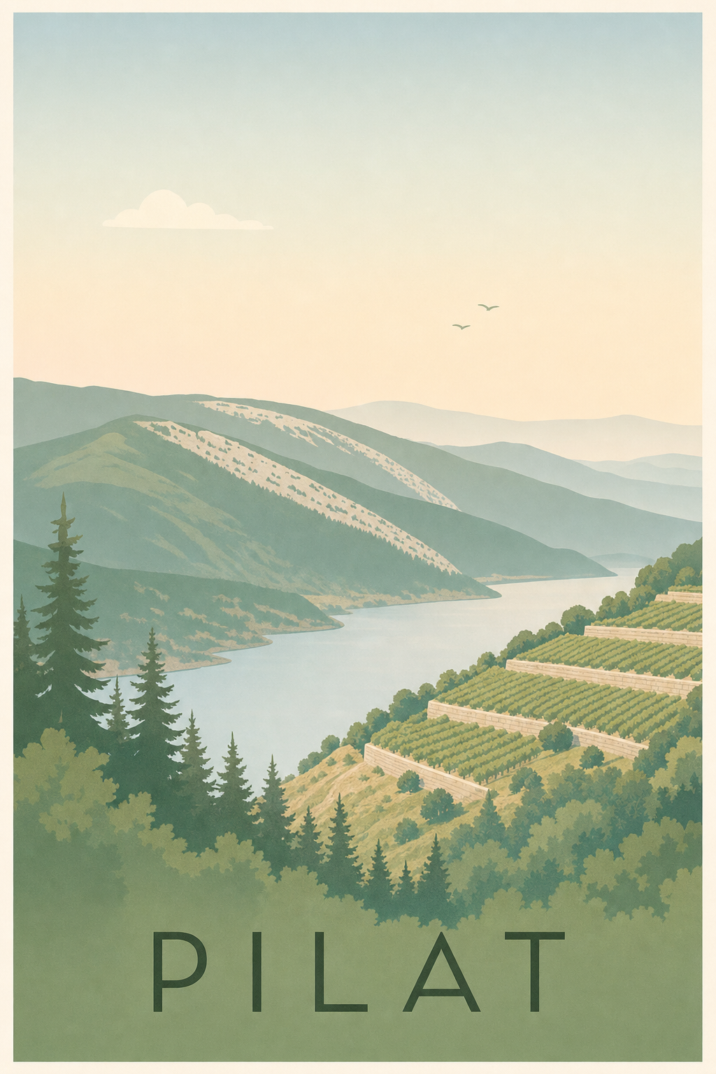 Affiche du Pilat - Poster de Saint-Étienne