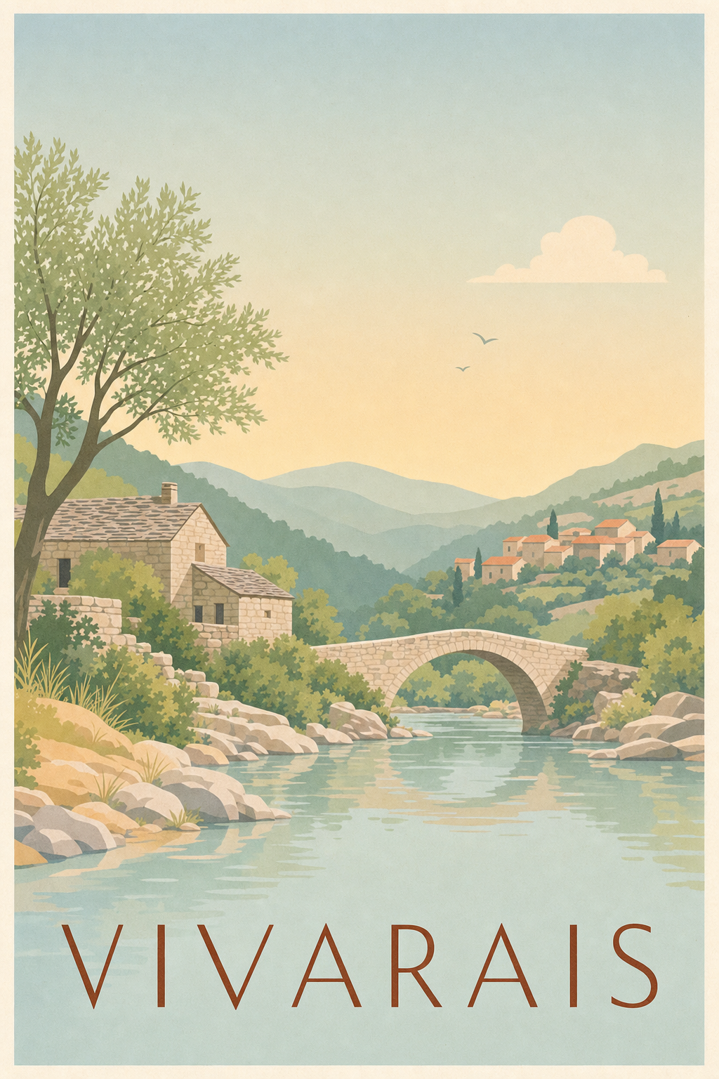Affiche du Vivarais - Poster de l'Ardèche