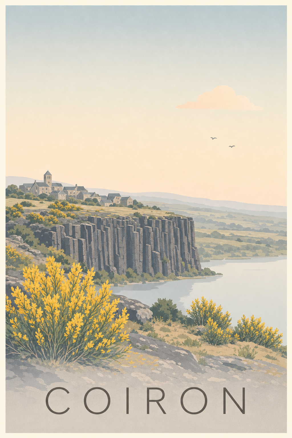 Affiche du Coiron - Poster des orgues basaltiques