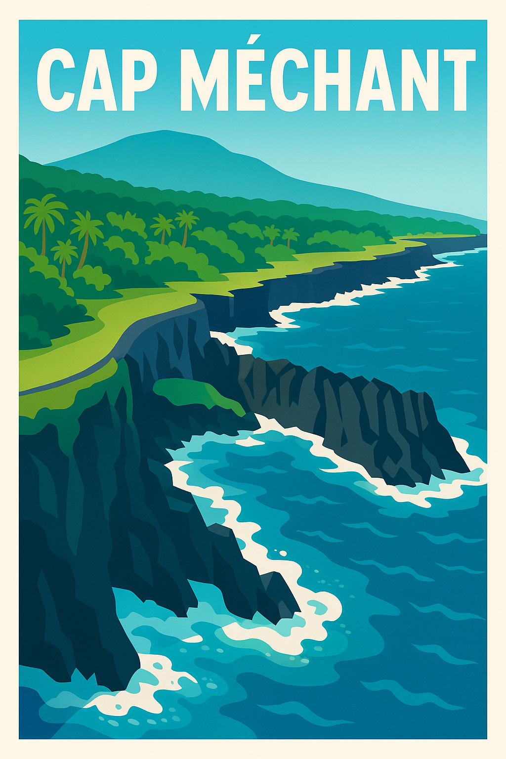 Affiche de Cap Méchant - L'éclat sauvage du Sud de la Réunion