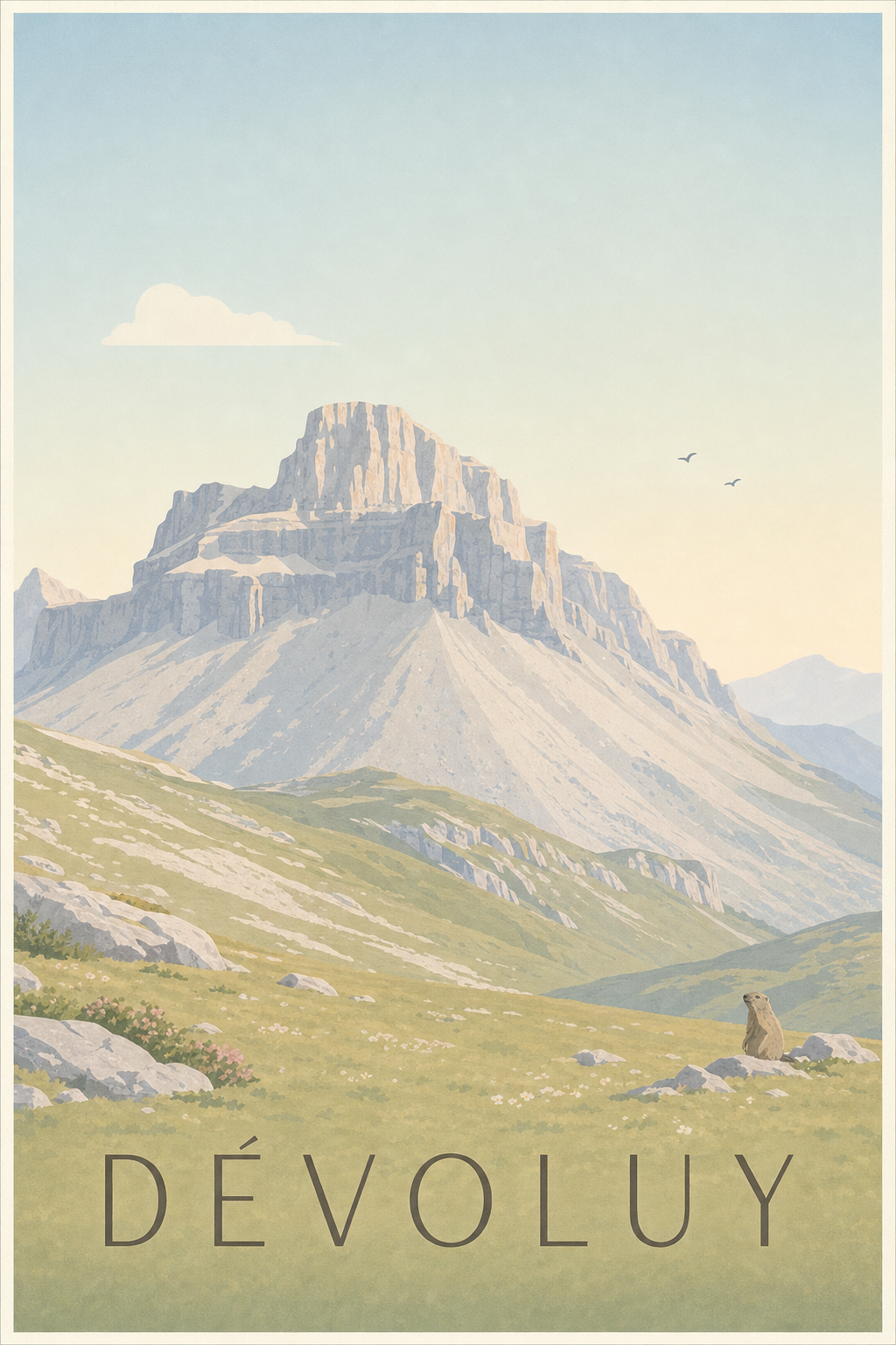 Affiche du Dévoluy - Poster de l'Obiou